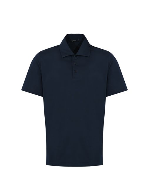 Polo in in cotone stretch blu Herno | JPL00142U 520039200